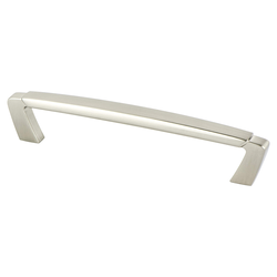 Berenson Vested Interest Traditional 5-1/16 Inch Center to Center Brushed Nickel Cabinet Pull, Zinc Material, Perfect for Raised Panel Cabinets
