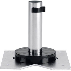 Single Shelf Bottom Mount Post Hardware for Value Line Corner Lazy Susans, Black/Polymer
