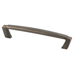 Berenson Vested Interest Traditional 5-1/16 Inch Center to Center Verona Bronze Cabinet Pull, Zinc Material, Perfect for Raised Panel Cabinets