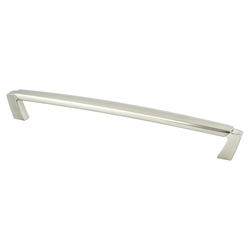 Berenson Vested Interest Traditional 8-13/16 Inch Center to Center Brushed Nickel Cabinet Pull, Zinc Material, Perfect for Raised Panel Cabinets