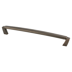 Berenson Vested Interest Traditional 8-13/16 Inch Center to Center Verona Bronze Cabinet Pull, Zinc Material, Perfect for Raised Panel Cabinets