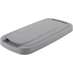 Optional Waste Bin Lid for 20 Quart Replacement Waste Bins, Frosted Nickel
