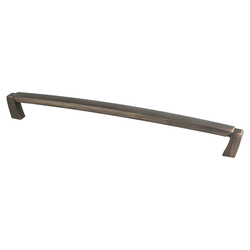 Berenson Vested Interest 12 Inch Center to Center Verona Bronze Cabinet Pull, Traditional Style Zinc Appliance Pull