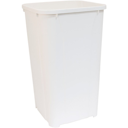 27 Quart Replacement Waste Bin for Pullout Units, White