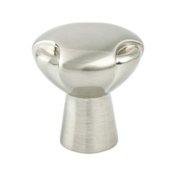Berenson Vested Interest 1-1/4 Inch Diameter Brushed Nickel Cabinet Knob, Traditional Style, Zinc Material, Perfect for Raised Panel Cabinets