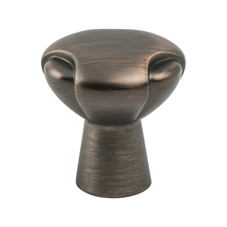 Berenson Vested Interest Traditional 1-1/4 Inch Diameter Verona Bronze Cabinet Knob, Zinc Material, Perfect for Raised Panel Cabinets