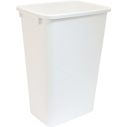 50 Quart Replacement Waste Bin for Pullout Units, Frosted Nickel