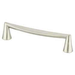 Berenson Domestic Bliss 5-1/16 Inch Center to Center Brushed Nickel Cabinet Pull, Zinc Material, Transitional Style
