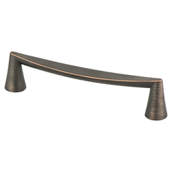 Berenson Domestic Bliss 5-1/16 Inch Center to Center Verona Bronze Cabinet Pull, Zinc Material, Transitional Style