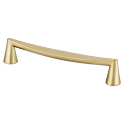Berenson Domestic Bliss 6-5/16 Inch Center to Center Modern Bronze Cabinet Pull, Zinc Material, Transitional Style