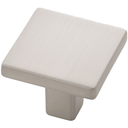 1-5/16 Inch x 1-5/16 Inch Emerge Knob, Satin Nickel