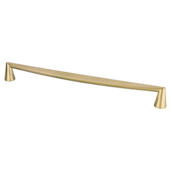 Berenson Domestic Bliss Collection, 12-5/8 Inch Center to Center Modern Bronze Cabinet Pull, Zinc Material, Transitional Style