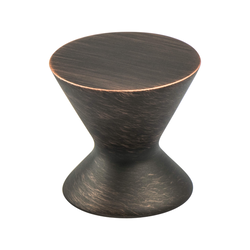 Berenson Domestic Bliss 1-3/16 Inch Diameter Verona Bronze Cabinet Knob, Zinc Material, Transitional Style, Classic Comfort Series