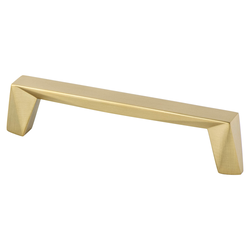 Berenson Swagger 5-1/16 Inch Center to Center Modern Bronze Cabinet Pull, Zinc Material, Contemporary Style