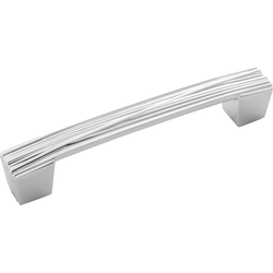 6 Inch Wide and 5-1/16 Inch Center to Center Fermata Pull, Chrome