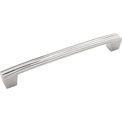8-1/2 Inch Wide and 7-9/16 Inch Center to Center Fermata Pull, Polished Nickel
