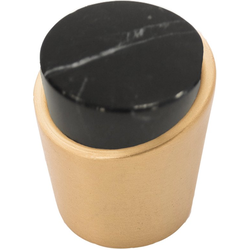 1-1/4 Inch Diameter Firenze Knob, Brushed Golden Brass