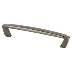 Berenson Vested Interest Traditional 5-1/16 Inch C/C Vintage Nickel Cabinet Pull, Zinc Material, Perfect for Raised Panel Cabinets