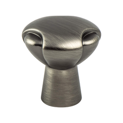 Berenson Vested Interest Traditional 1-1/4 Inch Diameter Vintage Nickel Cabinet Knob, Zinc Material, Perfect for Cabinets