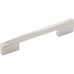 6-9/16 Inch Wide and 5-1/16 Inch Center to Center Flex Pull, Polished Nickel