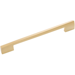 10-5/16 Inch Wide and 8-13/16 Inch Center to Center Flex Pull, Brushed Golden Brass