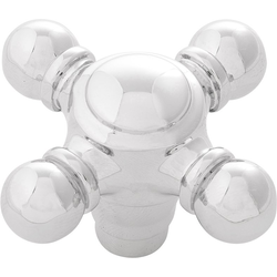 2-1/8 Inch x 2-1/8 Inch Fuller Knob, Chrome