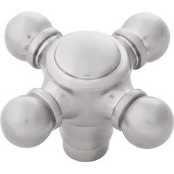 2-1/8 Inch x 2-1/8 Inch Fuller Knob, Stainless Steel