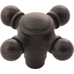 2-1/8 Inch x 2-1/8 Inch Fuller Knob, Vintage Bronze