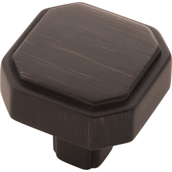 1-5/16 Inch Square Monroe Knob, Vintage Bronze