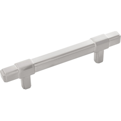 5-7/8 Inch Wide and 3-3/4 Inch Center to Center Monroe Pull, Satin Nickel