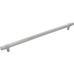 14-1/8 Inch Wide and 12 Inch Center to Center Monroe Pull, Satin Nickel