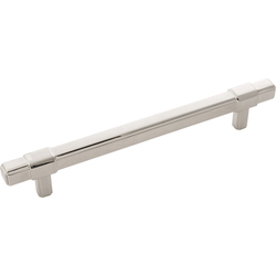 8-3/8 Inch Wide and 6-5/16 Inch Center to Center Monroe Pull, Polished Nickel