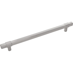 10-15/16 Inch Wide and 8-13/16 Inch Center to Center Monroe Pull, Satin Nickel