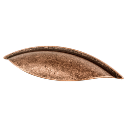 Berenson Euro Rustica Artisan Style 2-1/2 Inch CC Rustic Copper Cabinet Cup Pull, Zinc Material, Perfect for Cabinetmakers &amp; DIY Enthusiasts