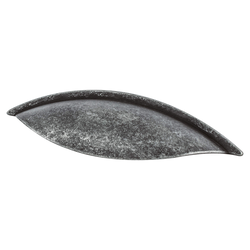 Berenson Euro Rustica Artisan Style 2-1/2 Inch Center to Center Rustic Iron Cabinet Cup Pull, Zinc Material, Ideal for Cabinets and Drawers