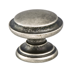 Berenson Euro Rustica Artisan Style 1-3/8 Inch Diameter Rustic Nickel Cabinet Knob, Zinc Material, Ideal for Businesses