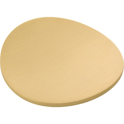 3 Inch Diameter Vale Knob, Brushed Golden Brass