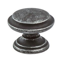 Berenson Andante 1-3/8 Inch Diameter Rustic Iron Cabinet Knob, Artisan Style, Zinc Material, Euro Rustica Collection
