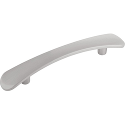6 Inch Wide and 3-3/4 Inch Center to Center Vale Pull, Satin Nickel