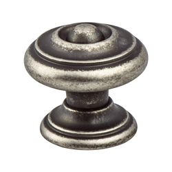 Berenson Euro Rustica Artisan Style 1-3/16 Inch Diameter Rustic Nickel Cabinet Knob, Zinc Material, Ideal for Consumers and Professionals