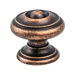 Berenson Euro Rustica Artisan Style Knob, 1-3/16" Diameter, Rustic Nickel Finish, Zinc Material, Ideal for Cabinets and Drawers