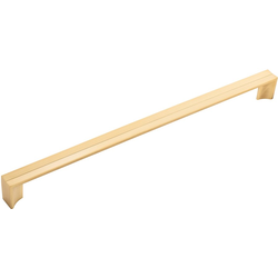 18-1/2 Inch Wide and 18 Inch Center to Center Avenue Pull, Brushed Golden Brass