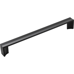 12-1/2 Inch Wide and 12 Inch Center to Center Avenue Pull, Matte Black