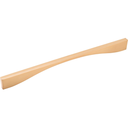 18-5/8 Inch Wide and 18 Inch Center to Center Channel Pull, Brushed Golden Brass