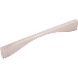 12-5/8 Inch Wide and 12 Inch Center to Center Channel Pull, Satin Nickel