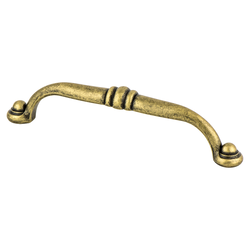Berenson Andante Traditional 5-1/16 Inch Center to Center Dull Bronze Cabinet Pull with Faux Screw Details