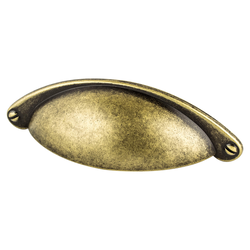 Berenson Andante Traditional 2-1/2 Inch Center to Center Dull Bronze Cabinet Cup Pull, Zinc Material