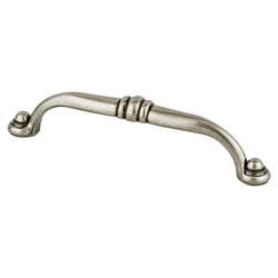 Berenson Andante Traditional 5-1/16 Inch Center to Center Antique Pewter Cabinet Pull, Zinc Material with Rustic Charm