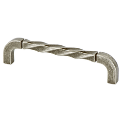 Final Sale, Special Order, Berenson Rhapsody Artisan-Inspired 5-1/16 Inch Center to Center Weathered Nickel Cabinet Pull for Craftsman Homes and Distressed Cabinets