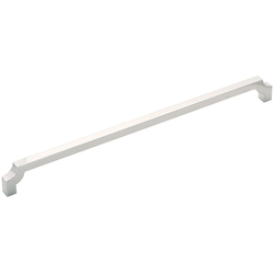 12-7/16 Inch Wide and 12 Inch Center to Center Monarch Pull, Polished Nickel